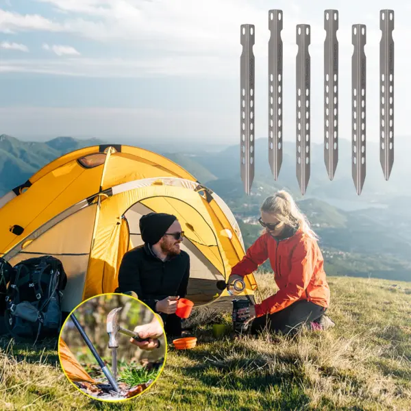 Ultralight Titanium Tent Pegs