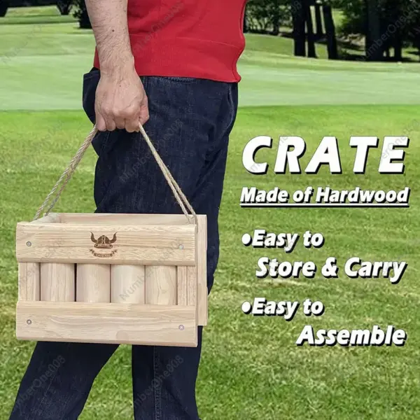 Kubb Skittle Throwing Game