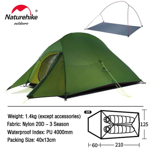 Naturehike Cloud Up Backpacking Tent