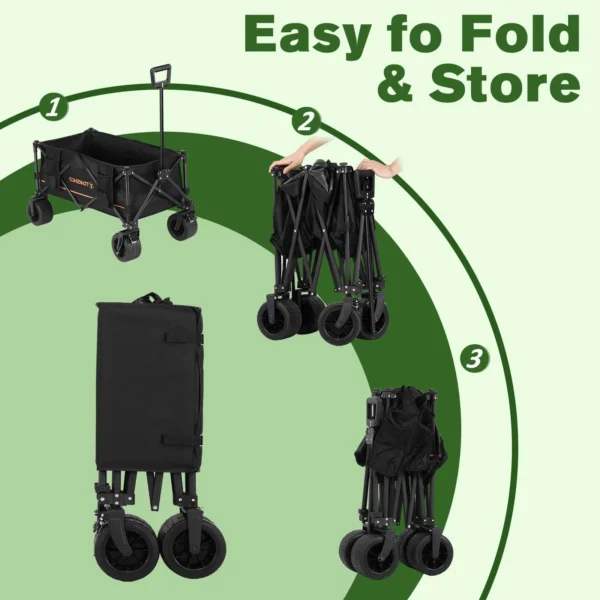 TOMSHOO - Heavy Duty Foldable Wagon Cart