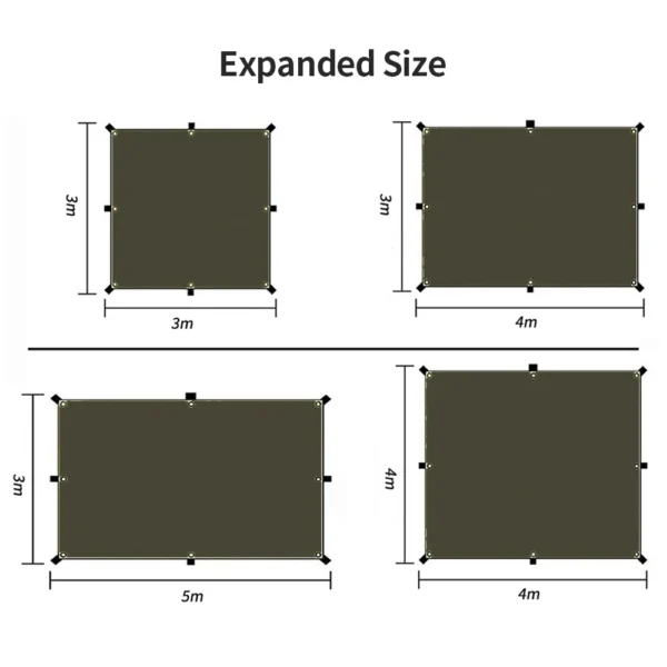 Camping Shelter Set (Incl. Poles)