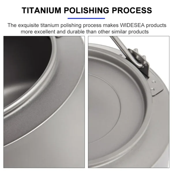WIDESEA Titanium Camping Kettle