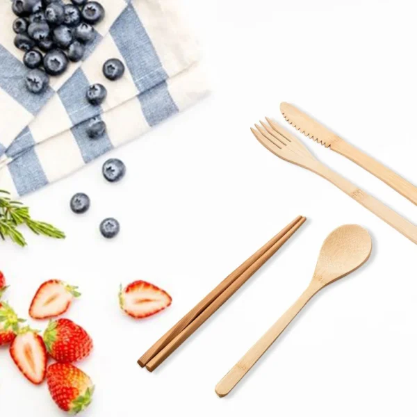 Reusable Bamboo Cutlery Set