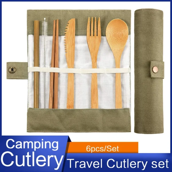 Reusable Bamboo Cutlery Set