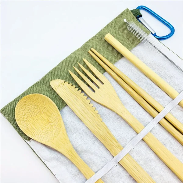 Reusable Bamboo Cutlery Set