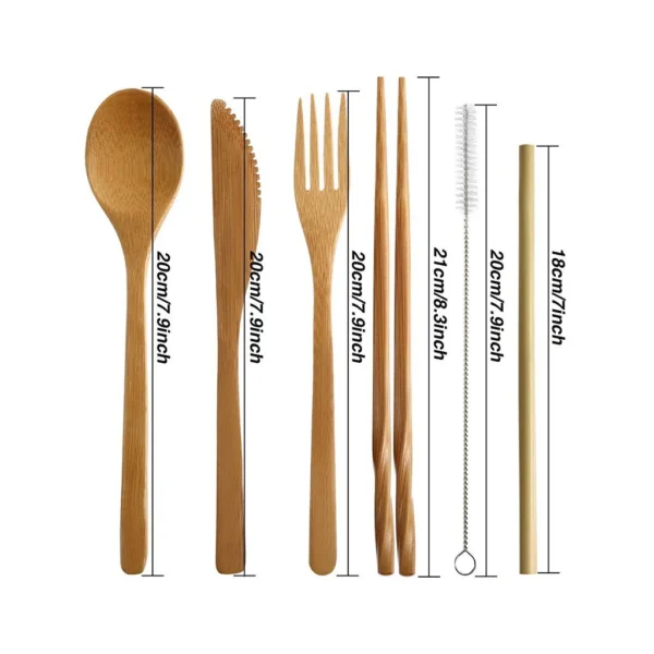 Reusable Bamboo Cutlery Set